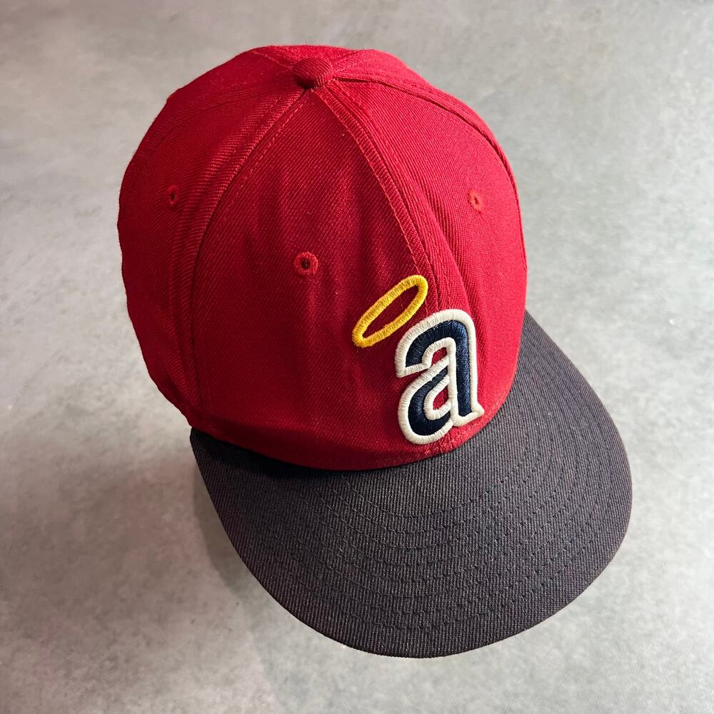 New Era 59Fifty Los Angeles Angels MLB Fitted Hat 7 3/8 Cooperstown Collection